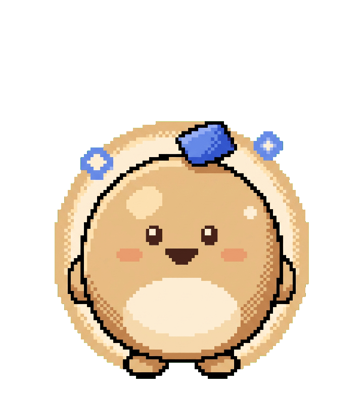 Mr. Chud rendered as retro pixel art, the in-app Pixel skin